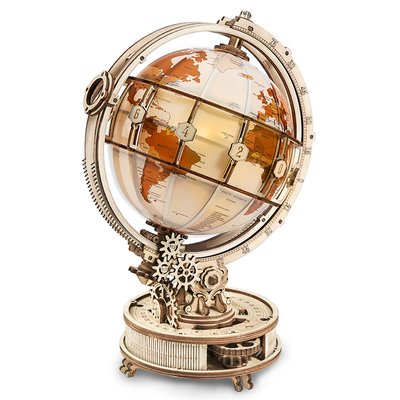 Глобус, з підсвіткою 3D пазл з дерева. ROKR Luminous Globe ST003 ST003 фото