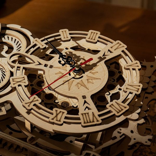Годинник у вигляді сови 3D пазл. ROKR Owl Clock LK503  LK503 фото