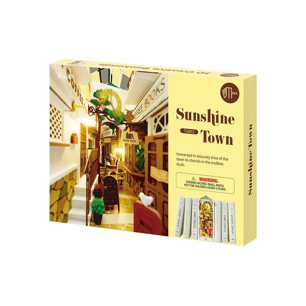 Бук нук Сонячне містечко 3D пазл. Sunshine Town Book Nook Rolife Robotime TGB02 TGB02 фото