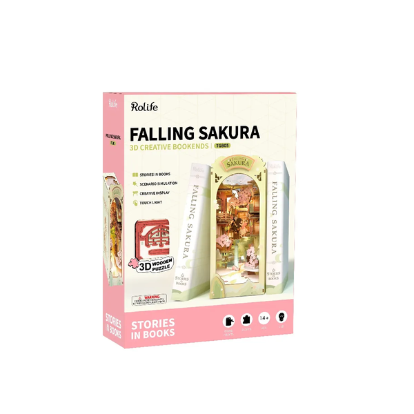 Бук нук Падаюча Сакура 3D пазл. Rolife Falling Sakura DIY Book Nook TGB05 TGB05 фото