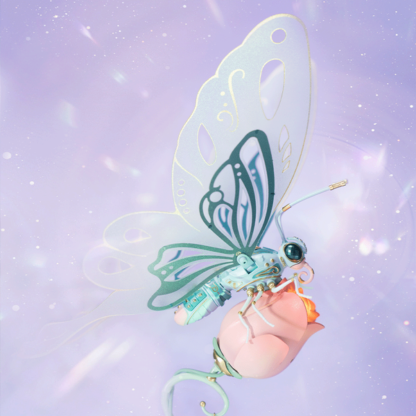 Механічний Метелик 3D пазл. ROKR Butterfly DIY Mechanical 3D Puzzle MI05P MI05P фото