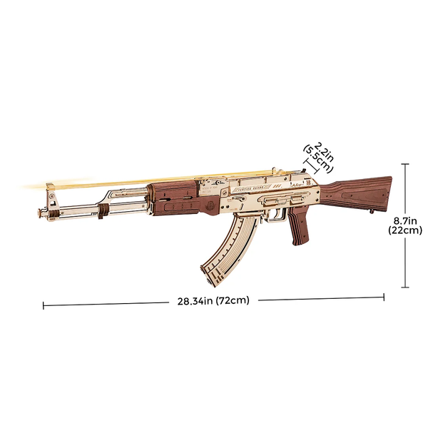 Іграшкова штурмова гвинтівка AK-47 3D пазл. ROKR AK-47 Assault Rifle LQ901 LQ901 фото