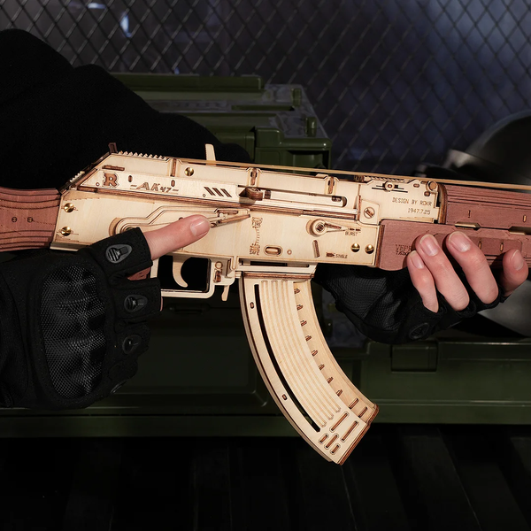 Іграшкова штурмова гвинтівка AK-47 3D пазл. ROKR AK-47 Assault Rifle LQ901 LQ901 фото