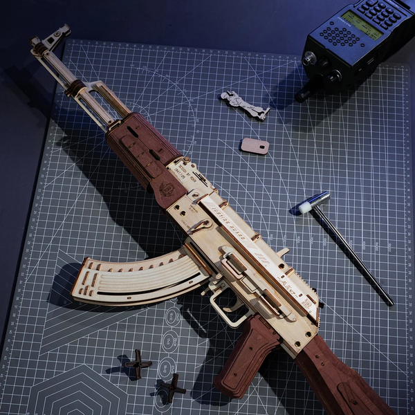 Іграшкова штурмова гвинтівка AK-47 3D пазл. ROKR AK-47 Assault Rifle LQ901 LQ901 фото